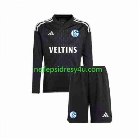 Fotbalový Dres Schalke 04 Brankářské Dětské Venkovní 2023/24 Dlouhý Rukáv